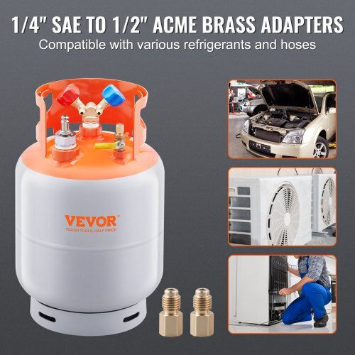Vevor Refrigerant Recovery Tank 30lb Float Switch Lmhsgdfdk1430b9gdv0