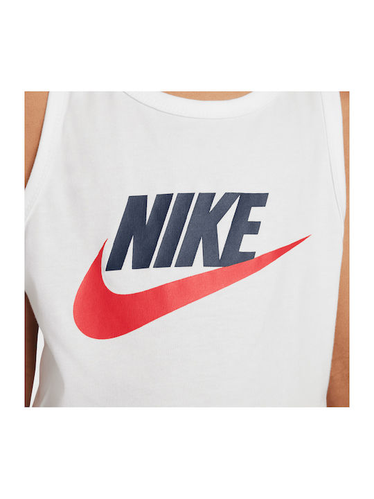 Bluză Fără Mâneci Albă Pentru Copii Sportswear