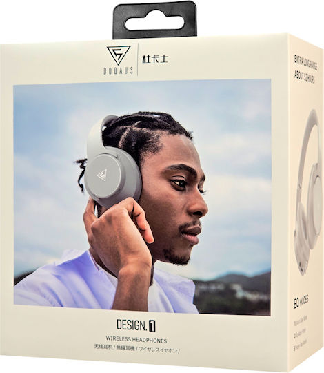 Doqaus Doqaus Design 1 Fără fir / Cu fir Over Ear Căști cu 52 ore de Funcționare Albe