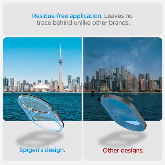 Spigen Glass tR Optik Προστασία Κάμερας Tempered Glass Διάφανο για το Apple iPhone 16, iPhone 16 Plus