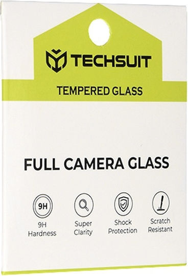 Techsuit Протектор за камера Закалено стъкло Черен за iPhone 16, iPhone 16 Plus