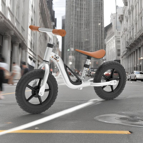 Chillafish Kids Balance Bike Charlie Silver