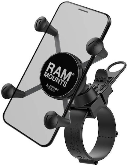 RAM Mount Βάση Κινητού Μοτοσυκλέτας με Ρυθμιζόμενο Βραχίονα για το Τιμόνι