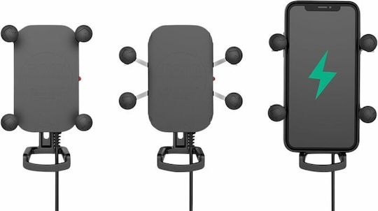 RAM Mount Tough Charge Mount Phone Motorcycle with Waterproof Case for Steering Wheel