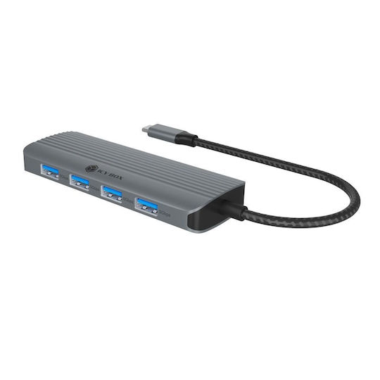 Icy Box USB-C Docking Station mit HDMI 4K Silber (IB-DK4022a-CPD)
