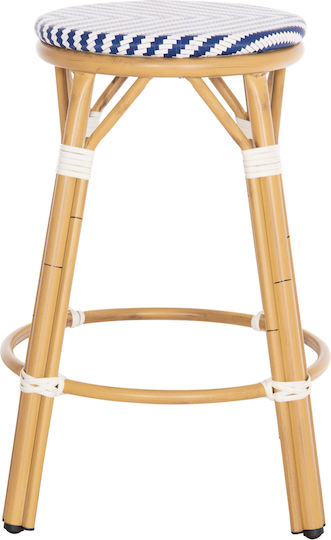 Табуретка Бар За външна употреба Chino Синьо 1бр 43x43x65см
