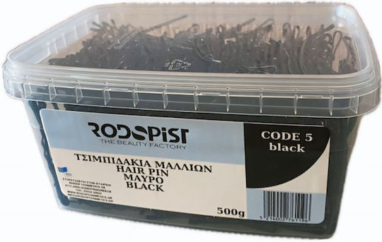 Rodopist Διακοσμητικό Τσιμπιδάκι Μαλλιών Μαύρο 500gr
