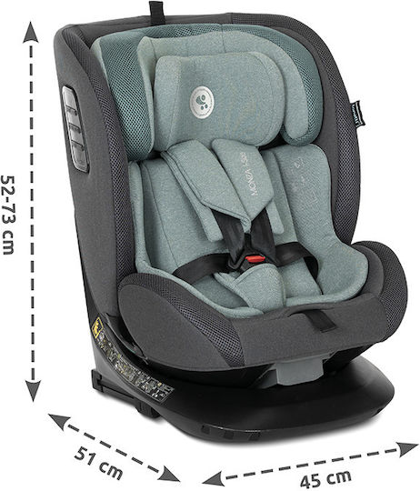 Lorelli Monza Детско Столче за Кола i-Размер с Isofix Черен 0-36 кг