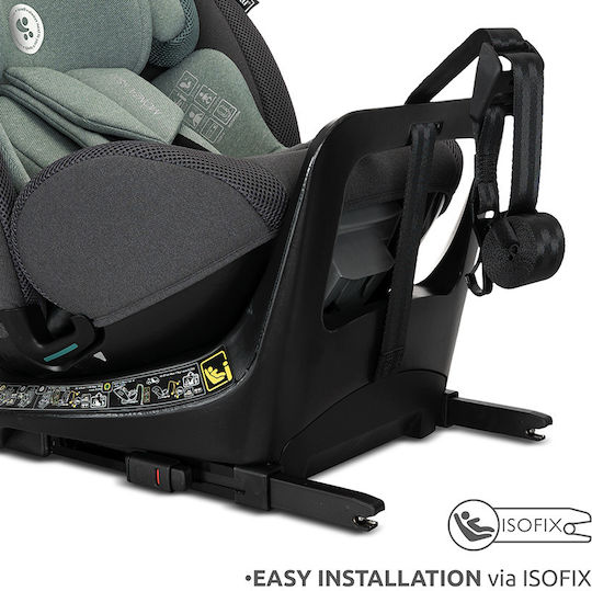 Lorelli Monza Детско Столче за Кола i-Размер с Isofix Черен 0-36 кг