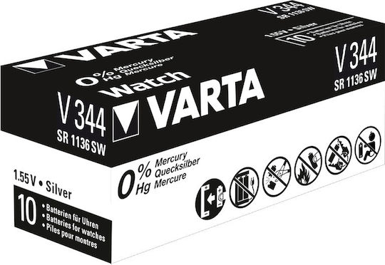 Varta Professional Electronics V344 Batterie Silber-Oxid für Uhren SR42 1.55V 1Stück