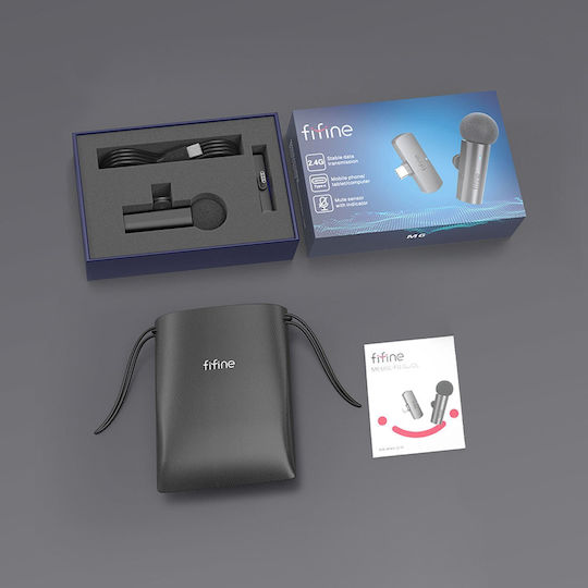 Fifine M6 Set Microphone USB Πέτου, Clip On for Mobile