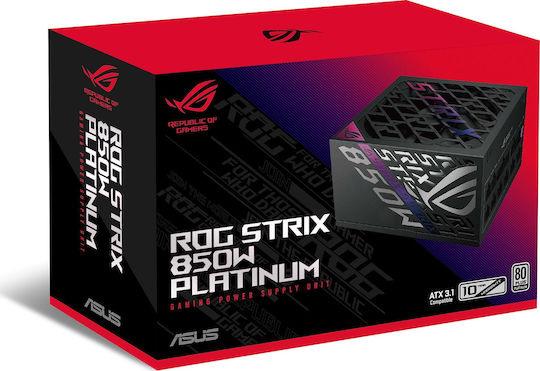Asus Rog Strix Platinum 850W Negru Sursă de Alimentare Calculator Complet modular 80 Plus Platinum