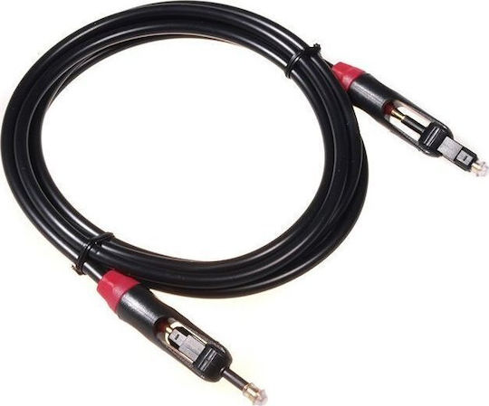 Maclean Energy Optical Audio Cable TOS male - TOS male Μαύρο 0.5m (MCTV-642)