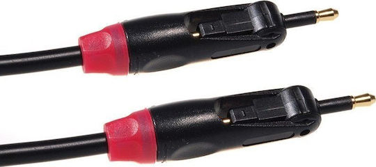 Maclean Energy Optical Audio Cable TOS male - TOS male Μαύρο 0.5m (MCTV-642)