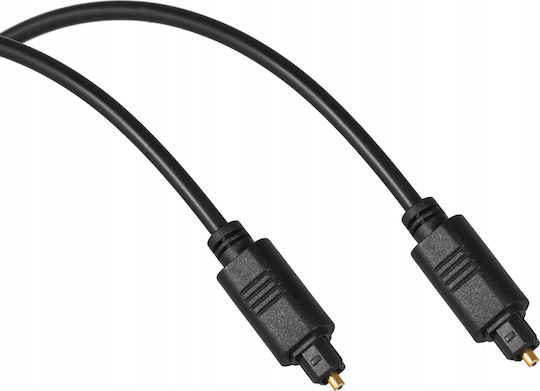 Libox Optisches Audiokabel TOS männlich - TOS männlich Schwarz 3m (KAB-POŁ-0049)