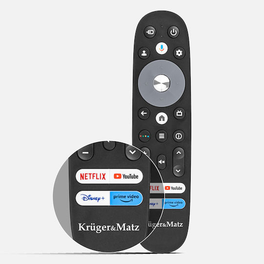 Kruger & Matz Compatible TV Remote Control IL0372 for Kruger&Matz TVs