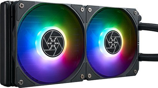 Silverstone SST-VD240-SLIM Wasserkühlsysteme AIO CPU mit 2 Lüfterabmessung 120mm und ARGB Beleuchtung