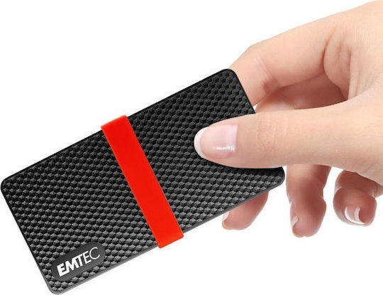 Emtec X200 Portabil USB-C Hard Disk Extern SSD 2TB 2.5 Negru