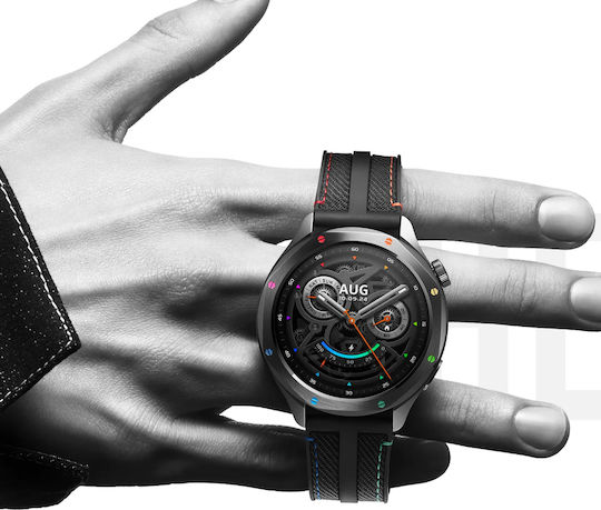Xiaomi Watch S4 Aluminium 47mm Αδιάβροχο με Παλμογράφο (Μαύρο)