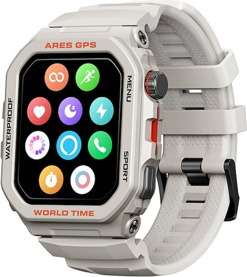 Zeblaze Ares GPS 47mm Smartwatch με Παλμογράφο (Λευκό - M/L)