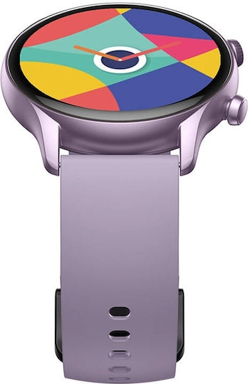 Zeblaze Btalk 3 Plus 46mm Smartwatch with Heart Rate Monitor (Purple)