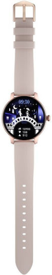 Kieslect L11 Aluminium 46mm Smartwatch mit Pulsmesser (Rosa)