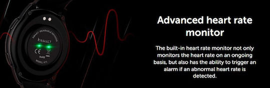 Kieslect K11 Aluminiu Smartwatch (Negru)