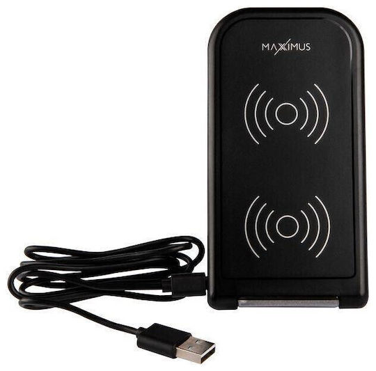 Maxximus Ασύρματος Φορτιστής (Qi Pad) 10W Μαύρος (MX Sigma)