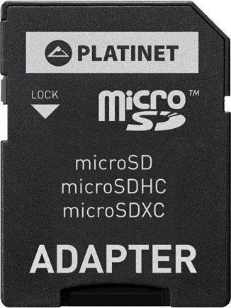Platinet Pro3 microSDHC 16GB U3 V30 UHS-III 90MB/s Memory Card with Adapter