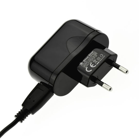 Blue Star Blue Star Handyladegerät mit integriertem Micro-USB Kabel Schwarz