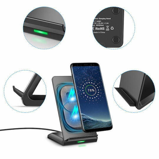 Choetech Kabelloses Ladegerät (Qi Pad) 10W Black / White (T524-S)