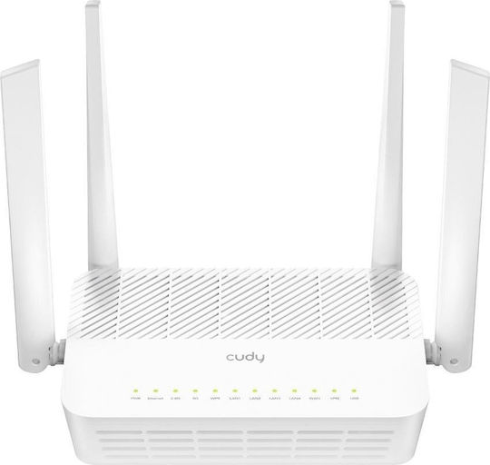 Cudy WR3000H v1 Ασύρματο Router Wi‑Fi 6 με 4 Θύρες Gigabit