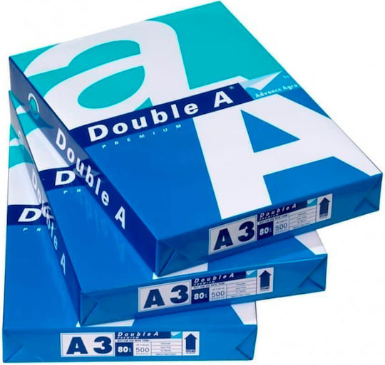Double A Χαρτί Εκτύπωσης A3 80gr/m² 500 φύλλα