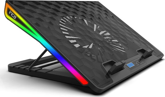 Inca Cooling Pad για Laptop έως 17.3" με 1 Ανεμιστήρα και Φωτισμό (INC-608GMS)