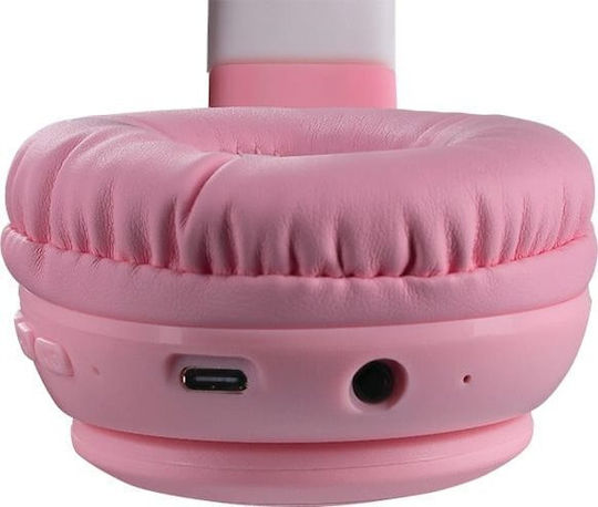 Defender Ασύρματα Over Ear Multimedia Ακουστικά με μικρόφωνο και σύνδεση USB-C σε Ροζ χρώμα 63505