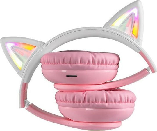Defender Ασύρματα Over Ear Multimedia Ακουστικά με μικρόφωνο και σύνδεση USB-C σε Ροζ χρώμα 63505