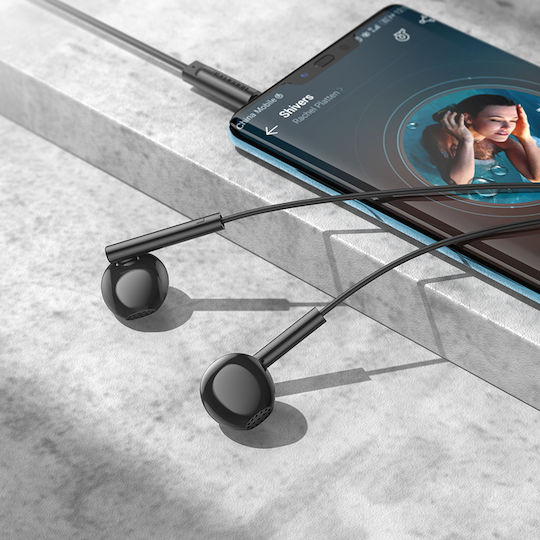 Borofone BM76 In-Ear Freihändig Kopfhörer mit Stecker 3.5mm Schwarz