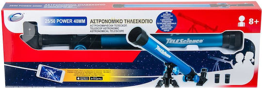 Astronomical Telescope 25/50 Power 40mm Diagonal Lens Tripod Blue