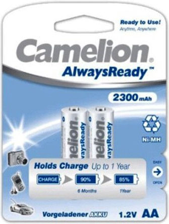 Camelion AlwaysReady Επαναφορτιζόμενες Μπαταρίες AA Ni-MH 2300mAh 1.2V 2τμχ