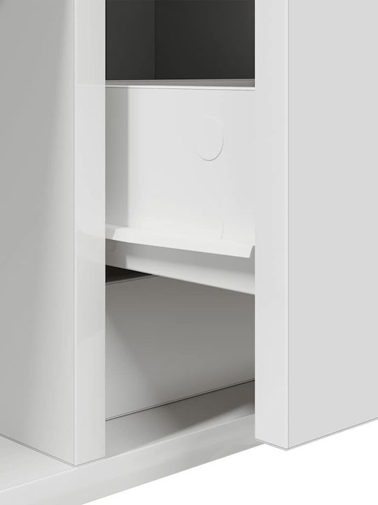 Vidaxl Έπιπλα Τηλεόρασης 2 Τεμ 80x31x25,5 Εκ Επεξεργασμένο Ξύλο Λευκό