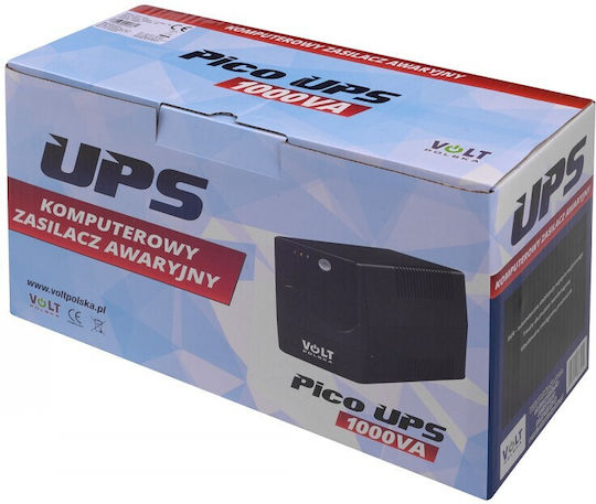 Volt Pico UPS Line-Interactive 1000VA 600W με 2 Schuko Πρίζες