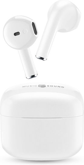 Cellular Line Swag Ohrstöpsel Bluetooth-Freisprecheinrichtung Kopfhörer mit Ladeetui Weiß