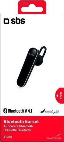 TEEARSETBT310K Earbud Bluetooth хендсфри Слушалка Черен