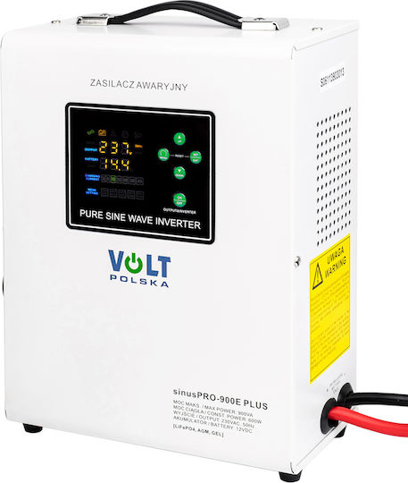 Volt Polska Sinuspro 900E Pure Sine Wave Inverter Power 600W with Nominal Input Voltage 12V Single Phase