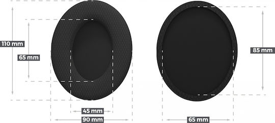 Genesis Pady Nauszniki Pentru Casti Toron Ep02 Textile Nsg-2159