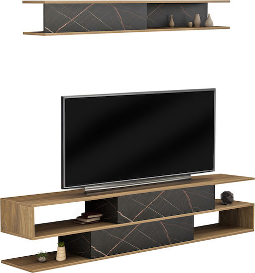 Unitate TV pentru sufragerie Birgitta Negru L181xA31.5xÎ39.6buc