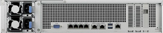 Synology SA3410 NAS Rack με 12 θέσεις για HDD/SSD και 6 θύρες Ethernet