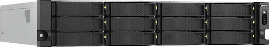 QNap TS-H1277AXU-RP-R5-16G NAS Rack με 12 θέσεις για HDD/M.2/SSD και 2 θύρες Ethernet