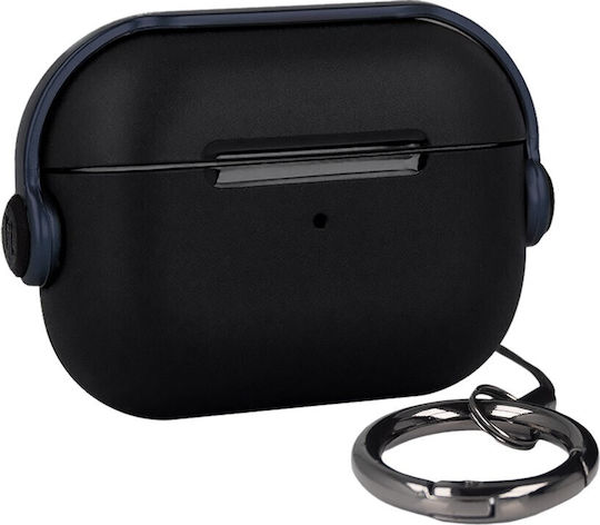 TelForceOne Headset Θήκη με Γάντζο σε Navy Μπλε χρώμα για Apple AirPods 3