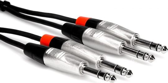 Hosa Cable 2x 6.3mm male - 2x 6.3mm male 3m (HSS-010X2)